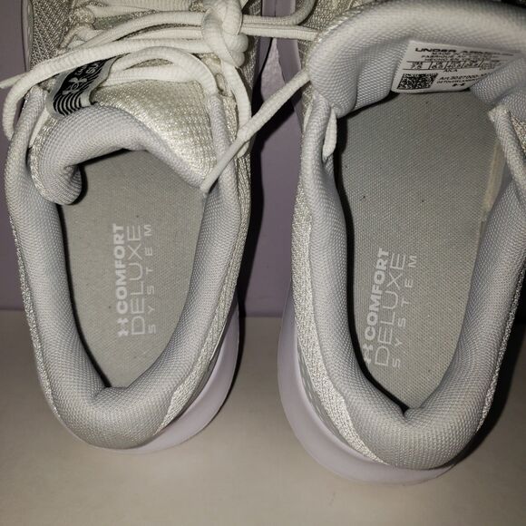 Under Armour Charged Surge Men's White Sneakers Sz 7.5 - Picture 9 of 10